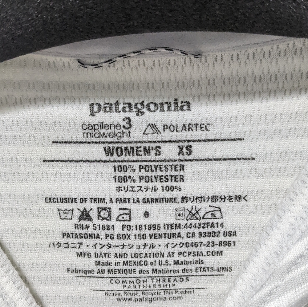 Patagonia | Women's Capilene® 3 Midweight Crew In Grey Stripe - Picture 3 of 5